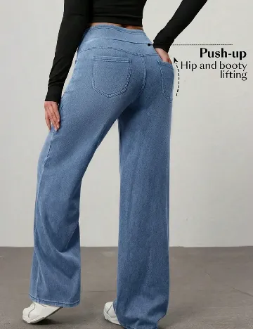 Pantaloni SHEIN, albastru