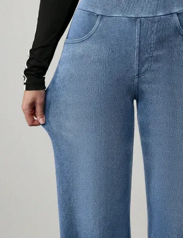 Pantaloni SHEIN, albastru