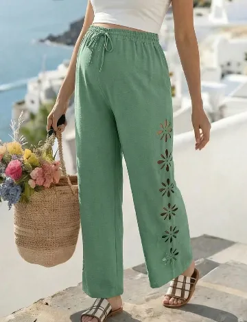 Pantaloni SHEIN Maternity, verde