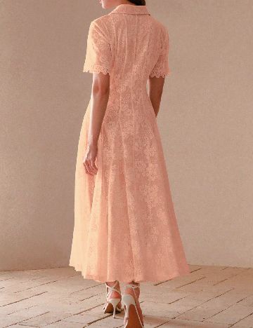 Rochie lunga MOTF, roz
