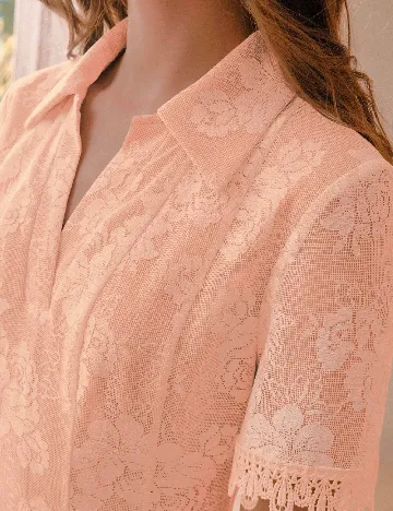 Rochie lunga MOTF, roz
