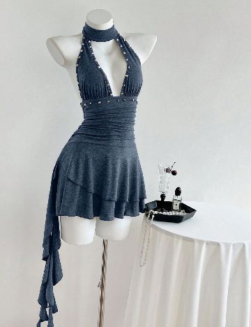 Rochie scurta SHEIN, albastru