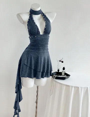 Rochie scurta SHEIN, albastru