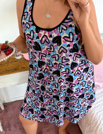 Rochie de noapte SHEIN CURVE, mix culori