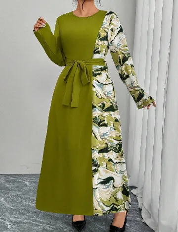 Rochie lunga SHEIN CURVE, verde