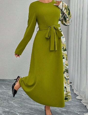 Rochie lunga SHEIN CURVE, verde