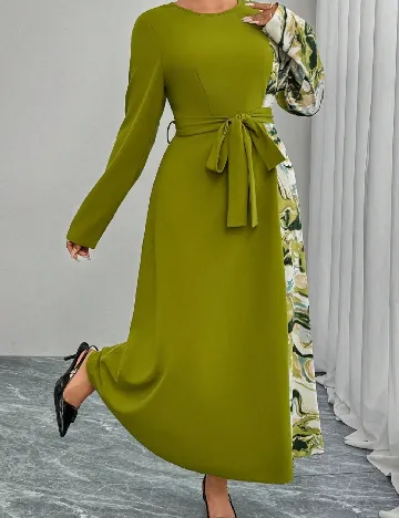 Rochie lunga SHEIN CURVE, verde