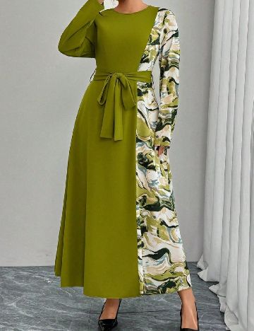 Rochie lunga SHEIN CURVE, verde