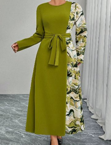 Rochie lunga SHEIN CURVE, verde
