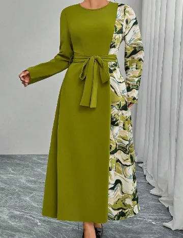 Rochie lunga SHEIN CURVE, verde
