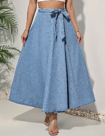 Fusta SHEIN, bleu