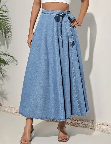 Fusta SHEIN, bleu