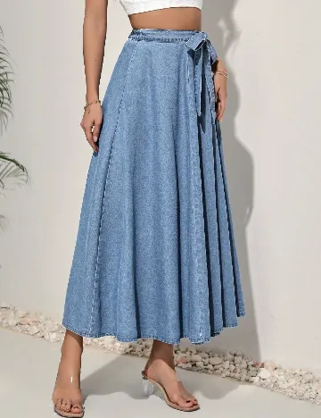 Fusta SHEIN, bleu