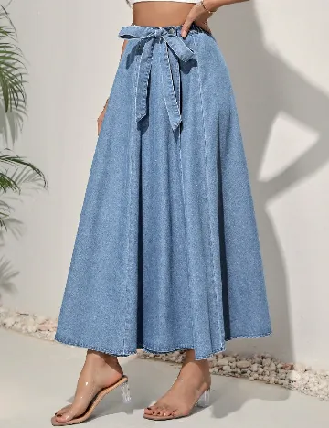 Fusta SHEIN, bleu