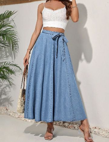 Fusta SHEIN, bleu