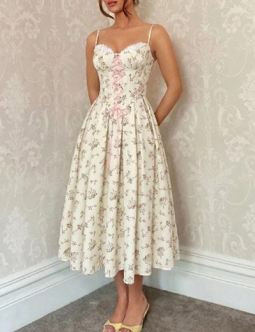 Rochie scurta SHEIN, ecru