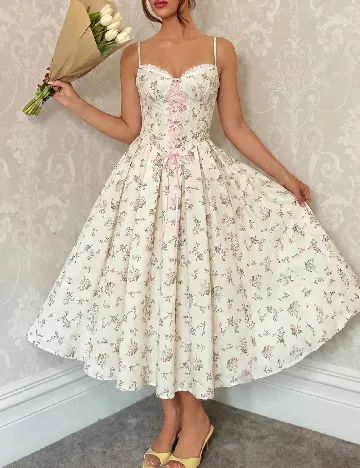 Rochie scurta SHEIN, ecru