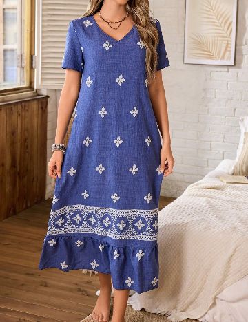 Rochie medie SHEIN, bleumarin