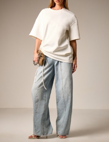 Tricou Oversize AiiRZ, alb