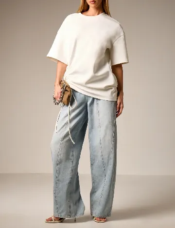 Tricou Oversize AiiRZ, alb