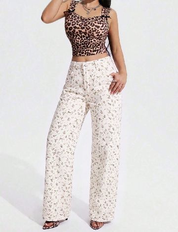 Blugi SHEIN, floral print