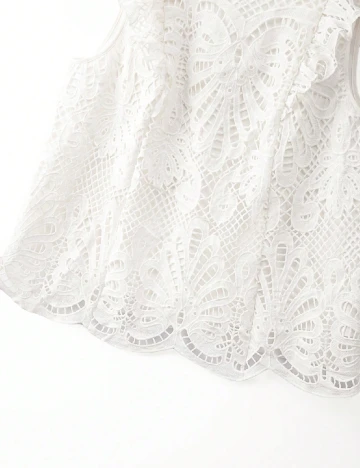 Top SHEIN CURVE, alb