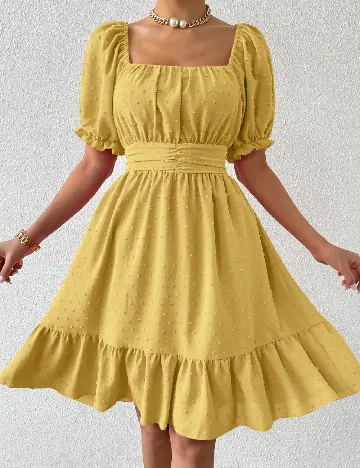 Rochie scurta SHEIN CURVE, galben