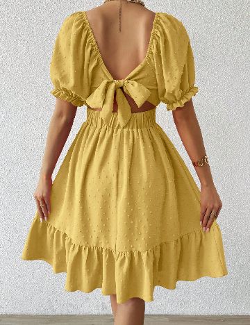 Rochie scurta SHEIN CURVE, galben