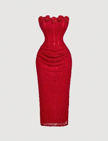Rochie medie SHEIN, rosu