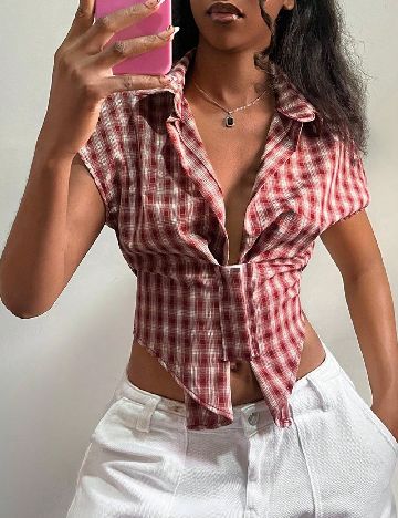 Top SHEIN, rosu