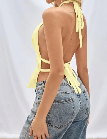 Top SHEIN CURVE, galben