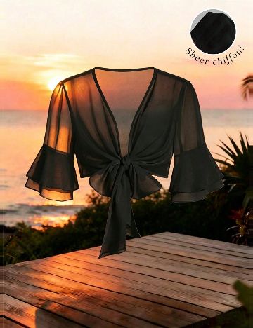Top SHEIN, negru