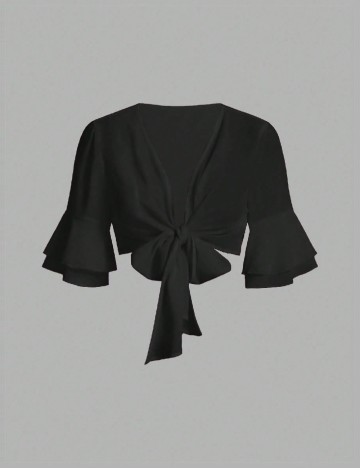 Top SHEIN, negru