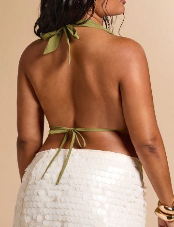 Top SHEIN CURVE, verde