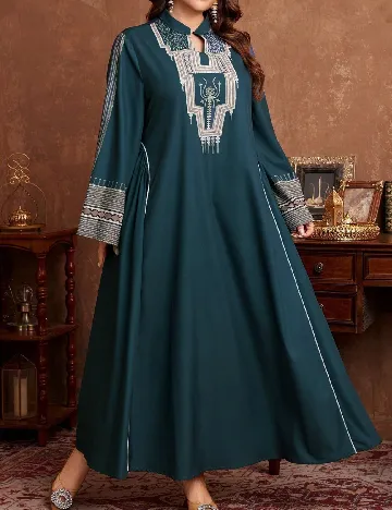 Rochie lunga SHEIN CURVE, verde