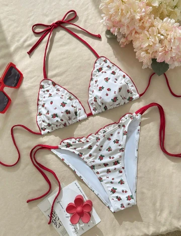 Costum de baie SHEIN, alb