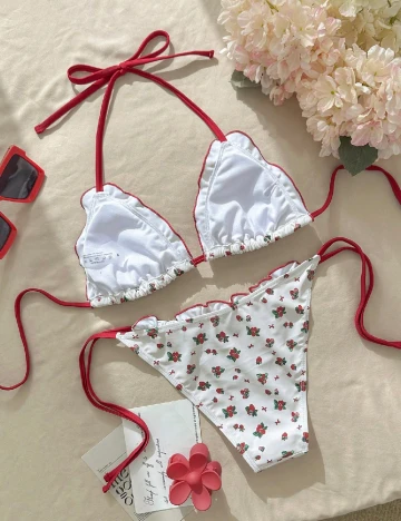 Costum de baie SHEIN, alb