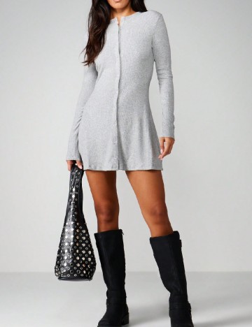 Rochie scurta Missguided, gri