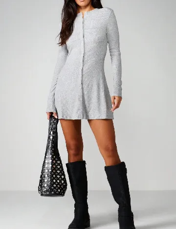 Rochie scurta Missguided, gri