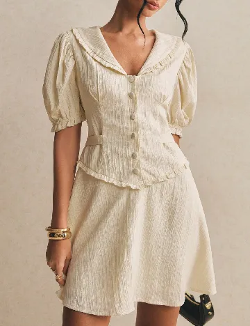 Rochie scurta SHEIN, bej