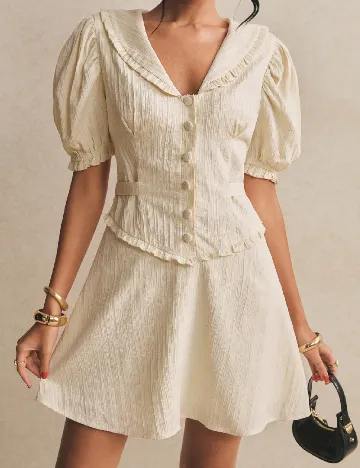 Rochie scurta SHEIN, bej