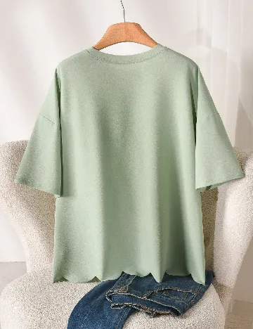 Bluza SHEIN CURVE, verde