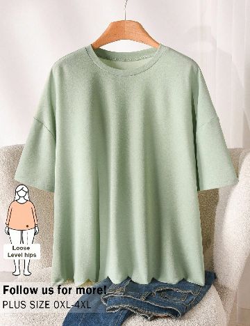 Bluza SHEIN CURVE, verde