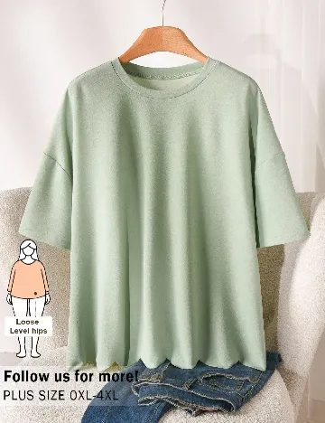 Bluza SHEIN CURVE, verde