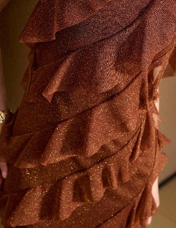 Rochie lunga MOTF, maro