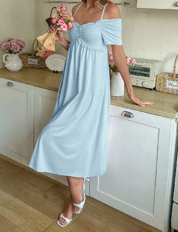 Rochie medie SHEIN, bleu
