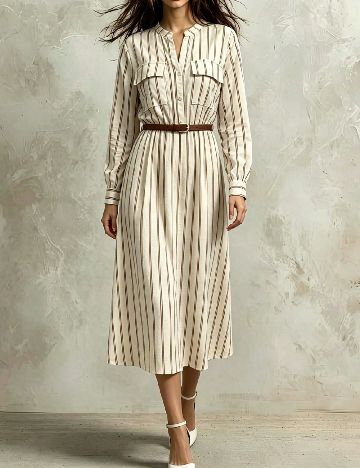 Rochie medie SHEIN, crem