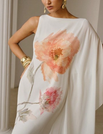 Rochie lunga MOTF, alb