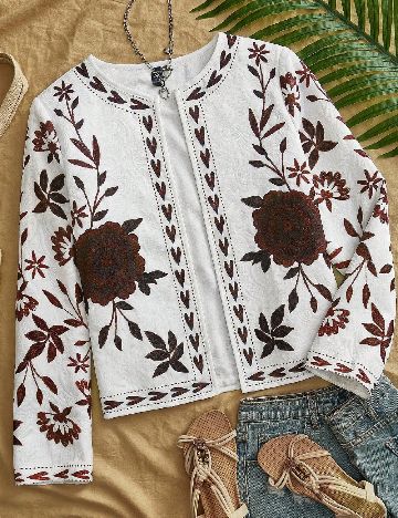 Blazer SHEIN, alb