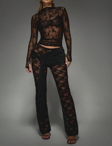 Pantaloni Missguided, negru